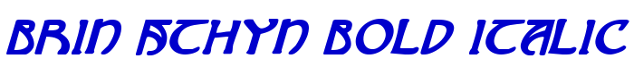 Brin Athyn Bold Italic police de caractère
